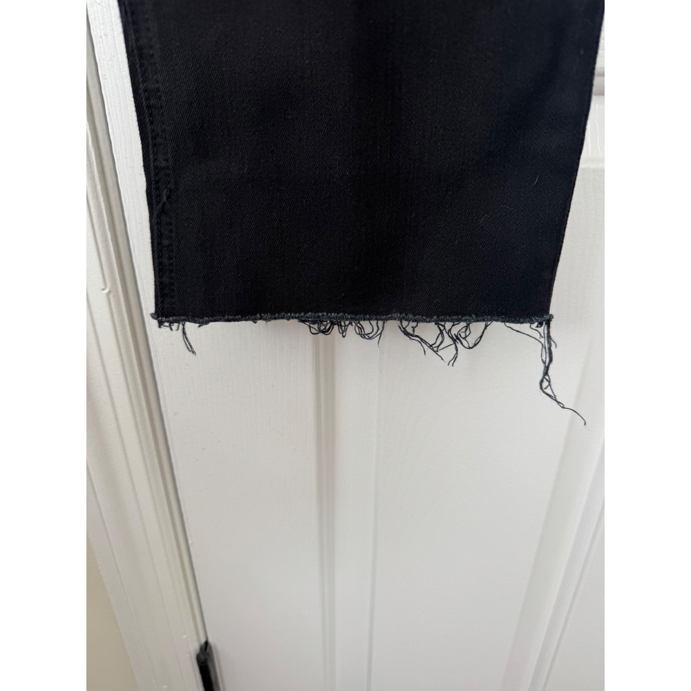 Reformation‎ Liza High Straight Jean Black Destroyed Distressed Raw Hem Size 28 - Picture 3 of 8